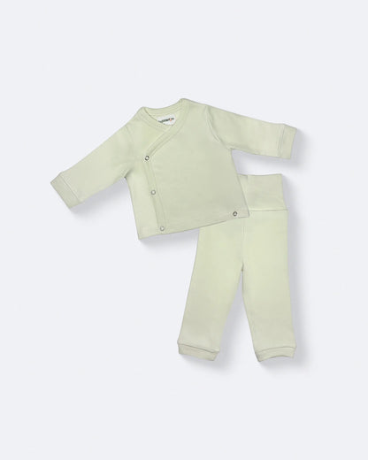 FOLDOVER PANT & T SHIRT SET CELADON TINT