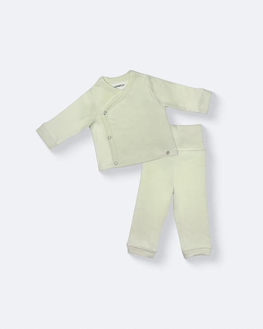 FOLDOVER PANT & T SHIRT SET CELADON TINT