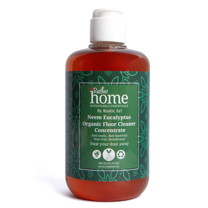 Rustic Art Organic Neem Eucalyptus Floor Cleaner Concentrate (300ml)