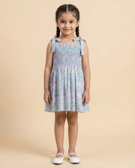 Pink Smocked Dress (1-8 Years)