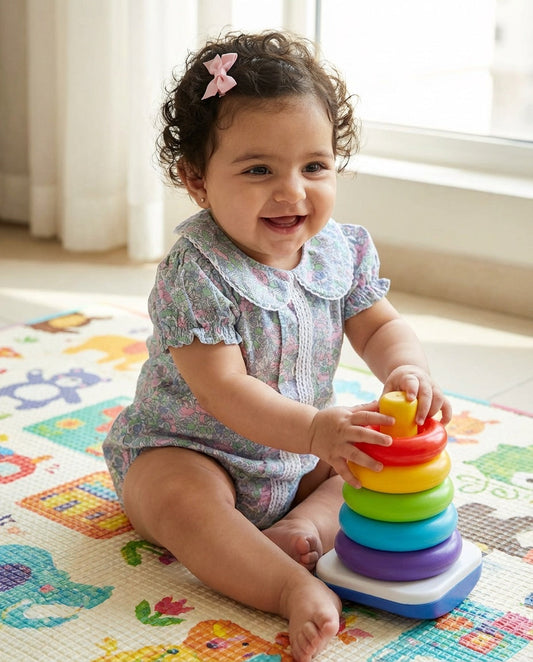 Petal Pops Pink Romper (0-2 Years)