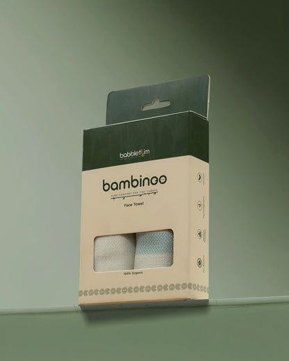 Bamboo Face Towel - Harbor Gray & Sweet Corn (Combo)
