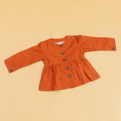 Rust Peplum Set (1-10 Years)