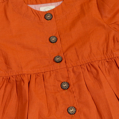 Rust Peplum Set (1-10 Years)
