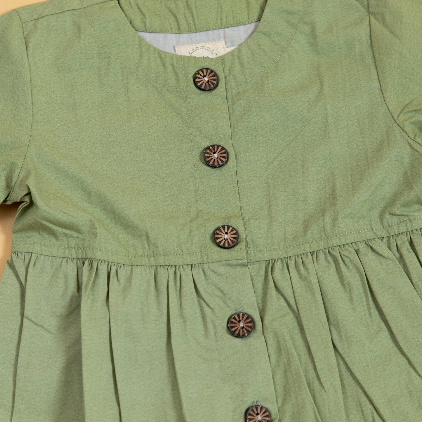 Olive Peplum Top (1-10 Years)
