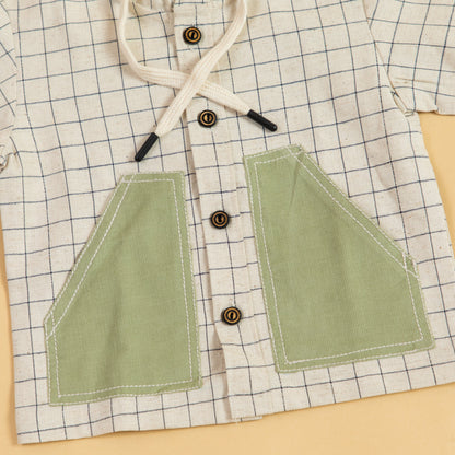 Grid Adventures, Patch & Play Hoodie Shirt for Boys (1-10 Years)