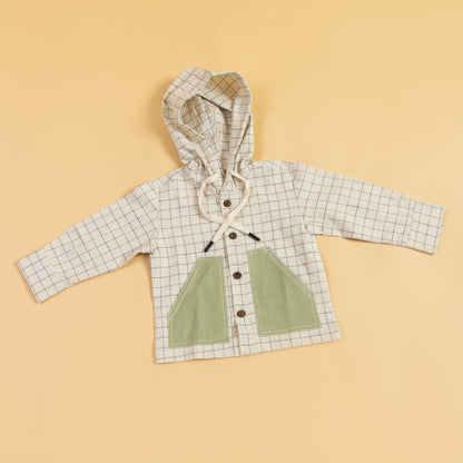 Grid Adventures, Patch & Play Hoodie Shirt for Boys (1-10 Years)