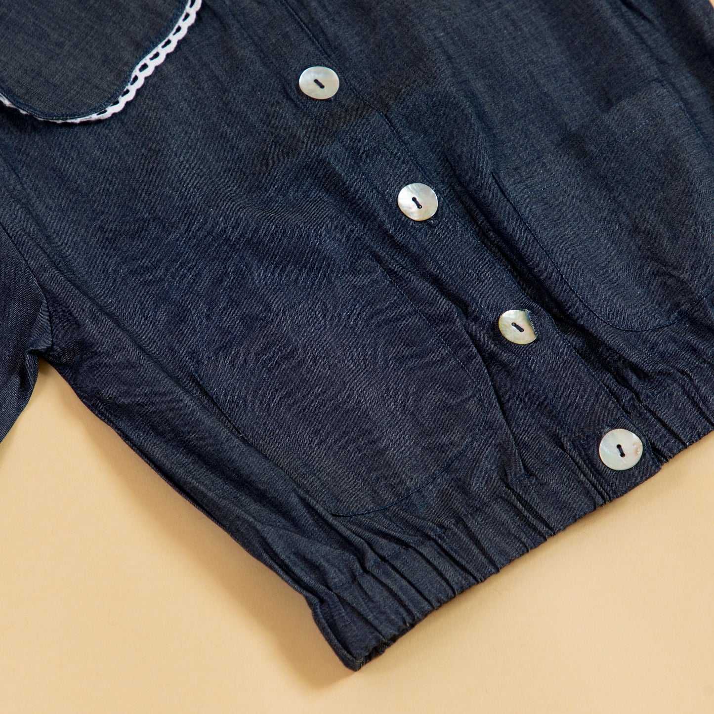 Little Denim Explorer's Girls Jacket (1-10 Years)
