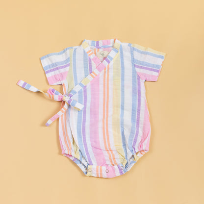Rainbow Ribbons Kimono Romper (0-24 Months)