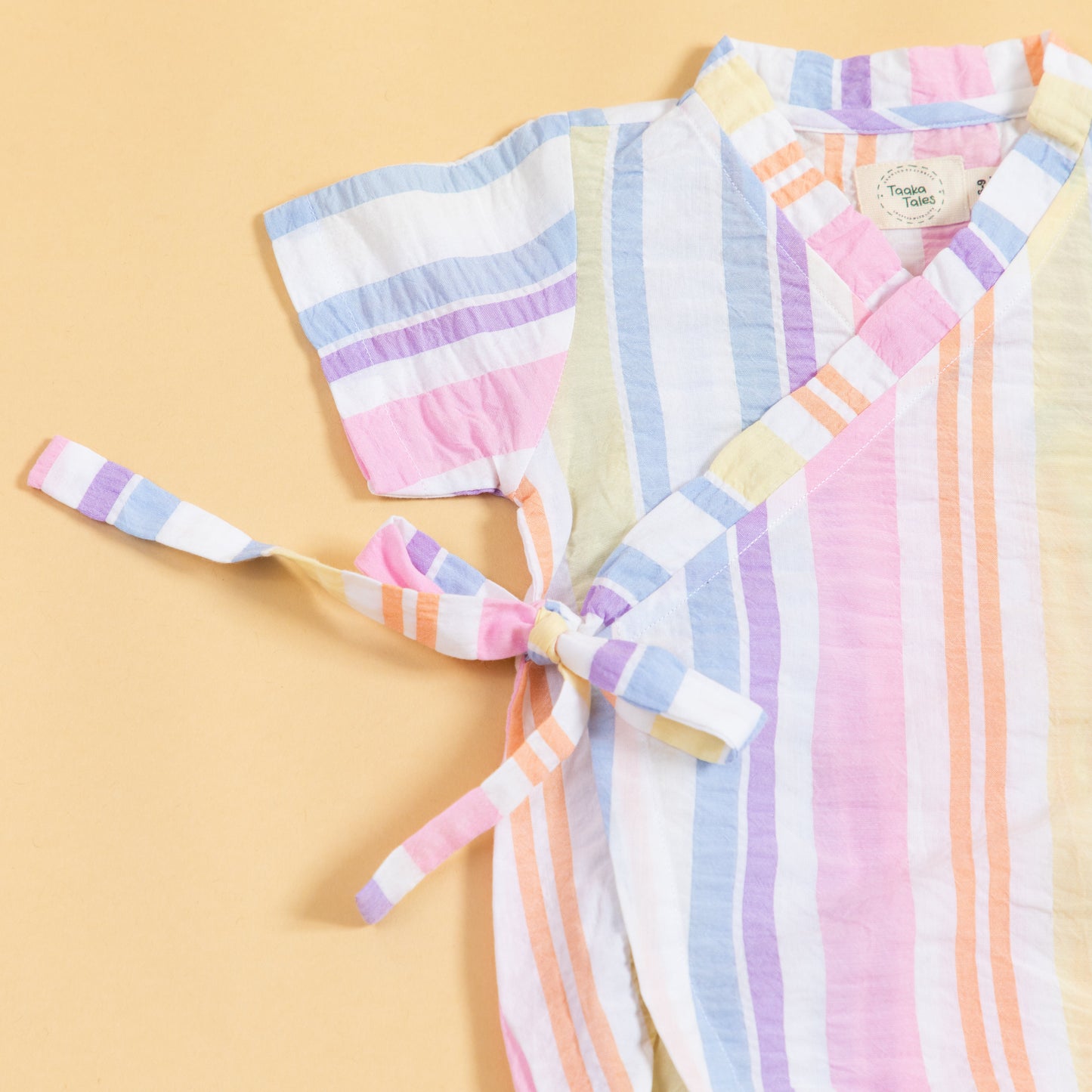 Rainbow Ribbons Kimono Romper (0-24 Months)