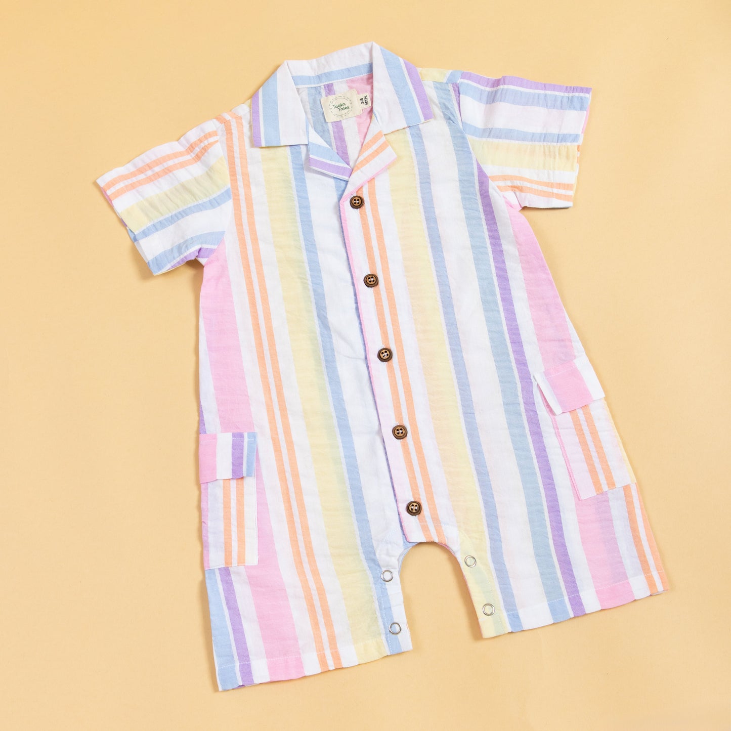 Rainbow Ribbons Playsuit Romper (0-2 Years)