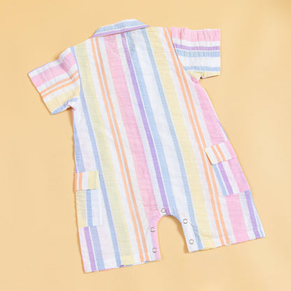 Rainbow Ribbons Playsuit Romper (0-2 Years)