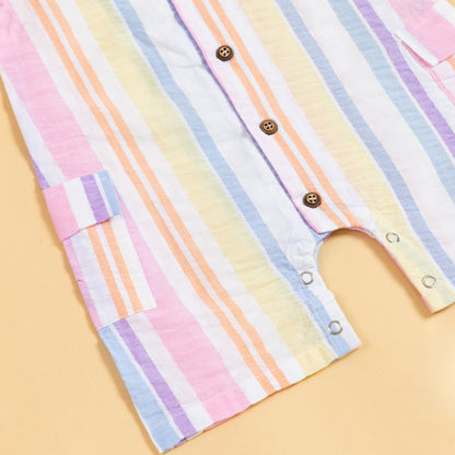 Rainbow Ribbons Playsuit Romper (0-2 Years)