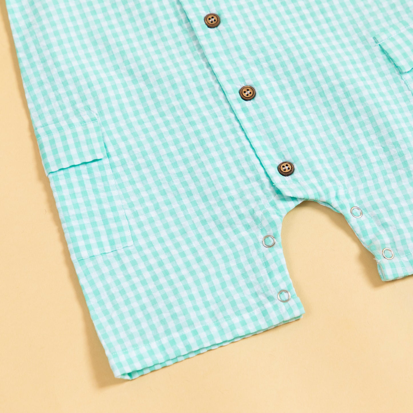 Minty Meadows Textured Playsuit Romper (0-2 Years)
