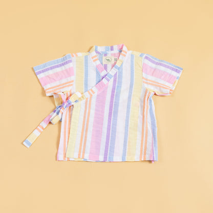 Rainbow Ribbons Kimono co-ord Set (6-36 Months)