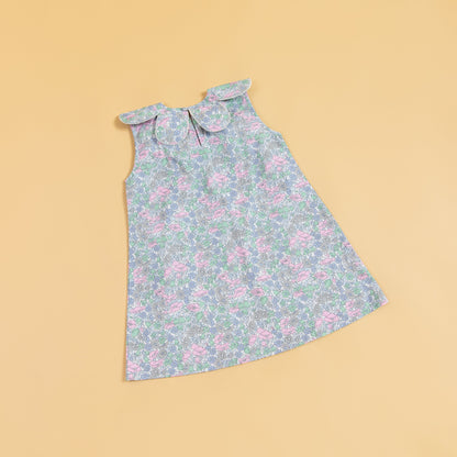 Flower neckline dress (1-8 Years)