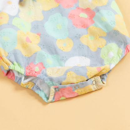 Butterfly Bloom Suspender Romper Set (0-12 Months)