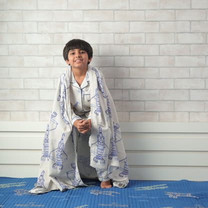 Fly Away With Me Light Muslin Blanket