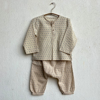 Organic Indigo Raidana Kurta + Matching Pants