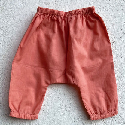 Organic Koi Peach Jhabla With Peach Pants