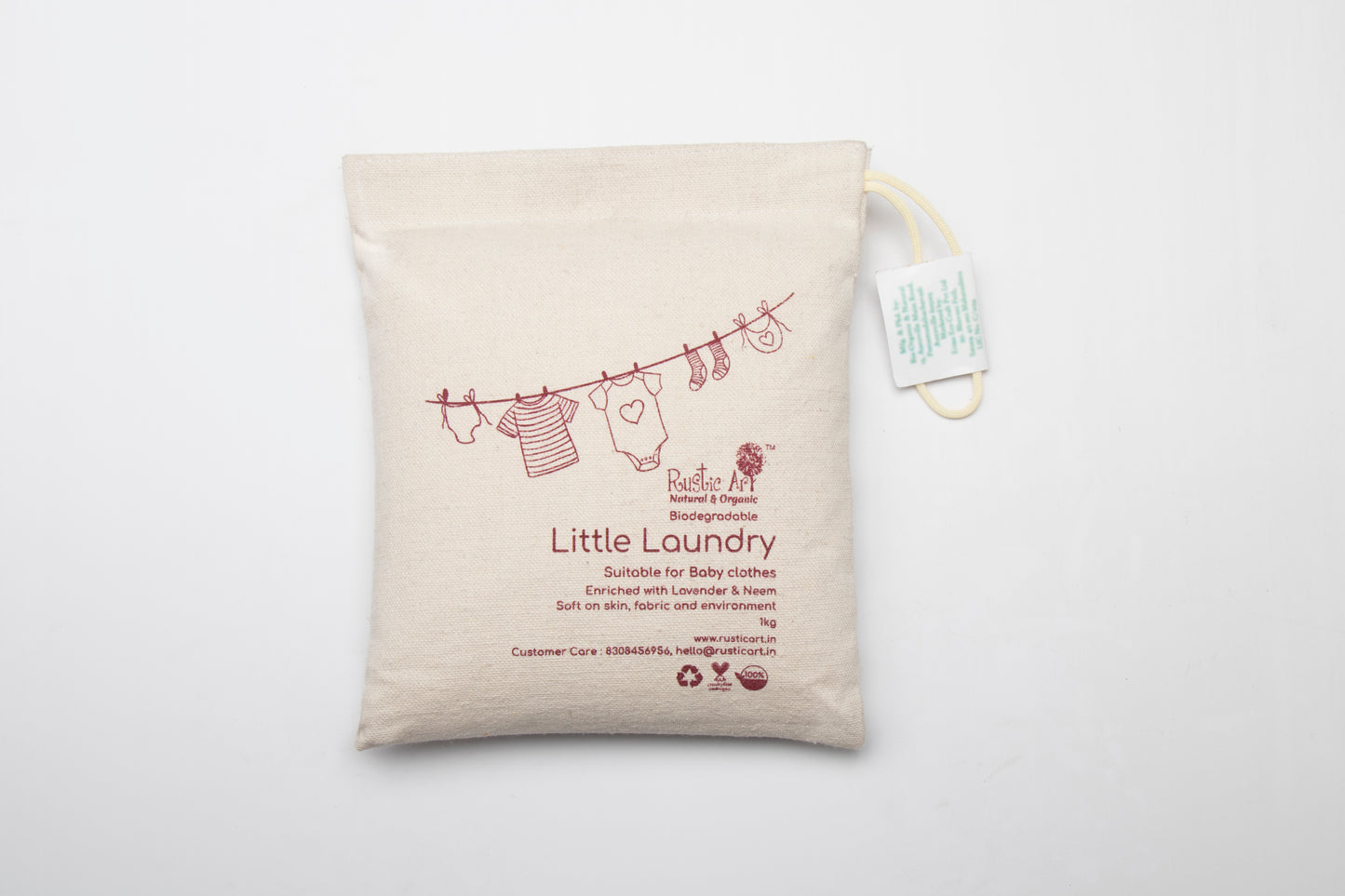 Rustic Art Natural Little Laundry for Babies & Kids (1 kg )