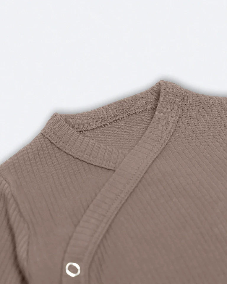 Long Sleeved Bodysuit Teak Brown