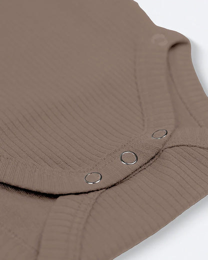 Long Sleeved Bodysuit Teak Brown
