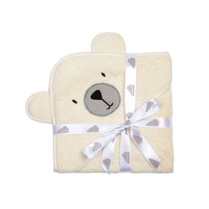 Hooded Towel – Teddy Bear (0-18m)