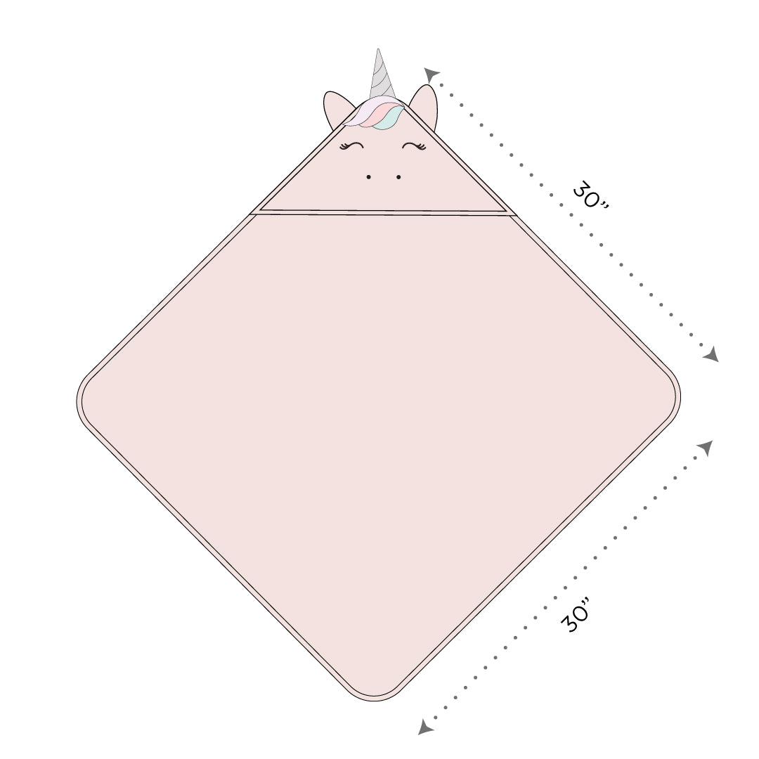 Hooded Towel – Unicorn (0-18m)