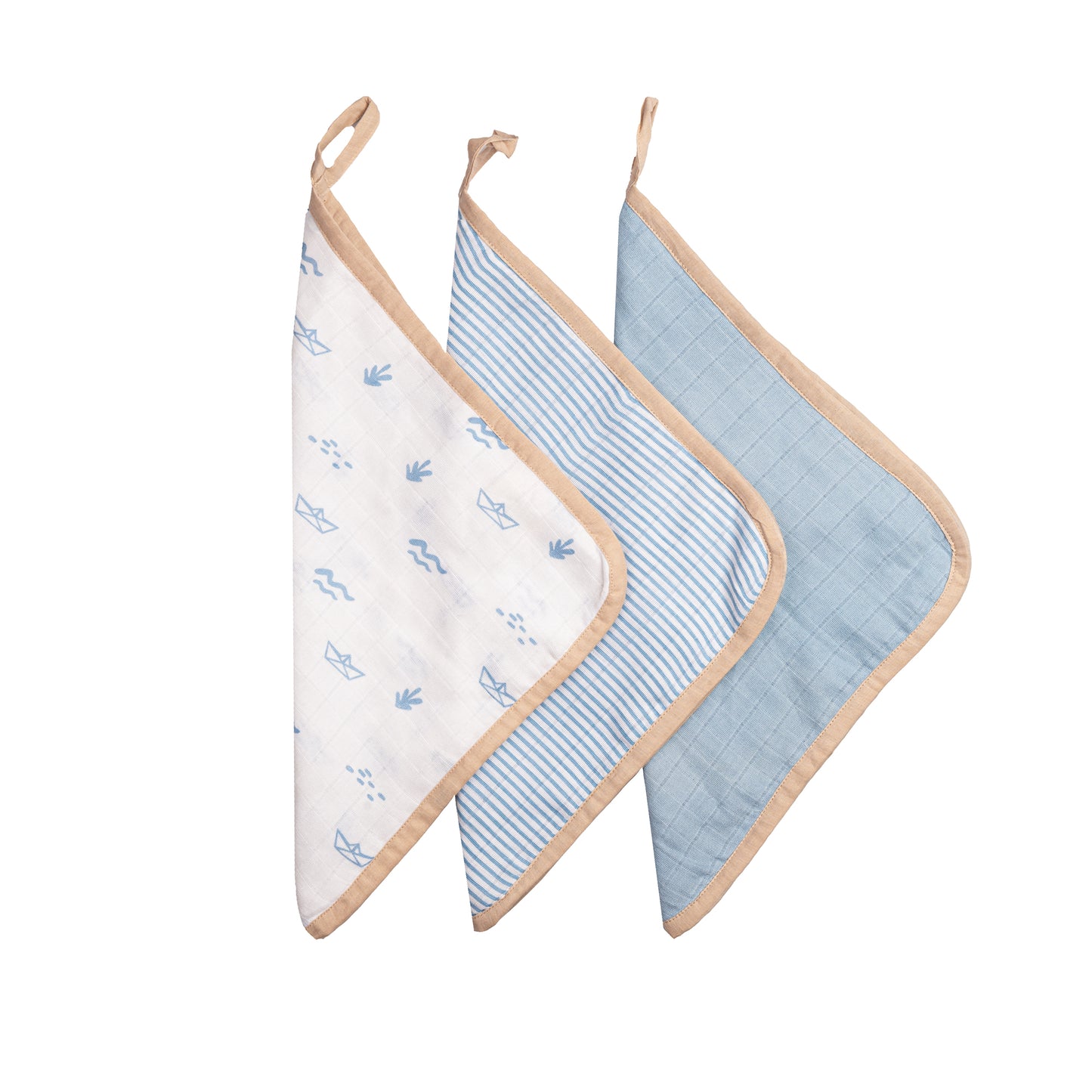 Organic Muslin Washcloths (Set of 3) – Boat