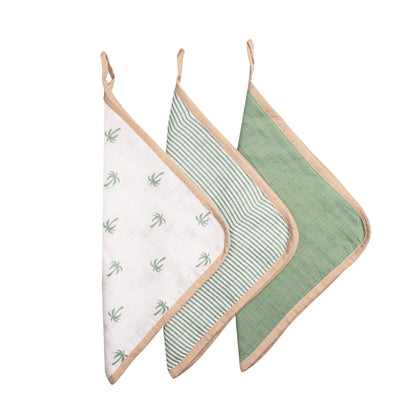 Organic Muslin Washcloths (Set of 3) – Plam