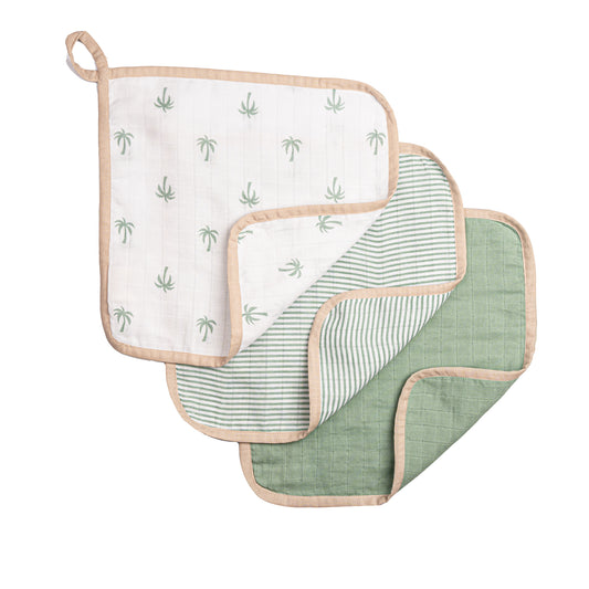 Organic Muslin Washcloths (Set of 3) – Plam
