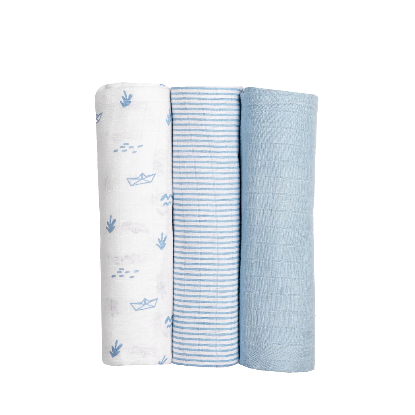 Organic Muslin Swaddles (Set of 3) – Boat