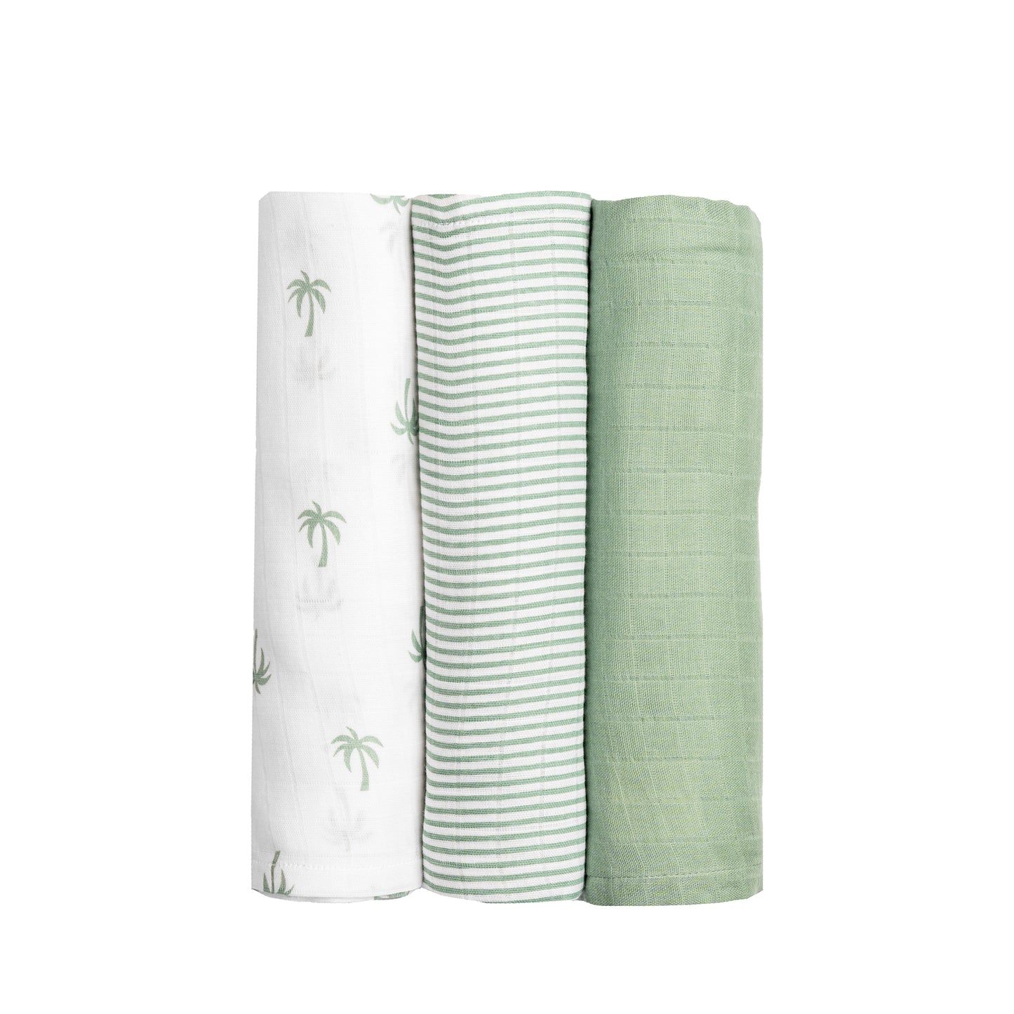 Organic Muslin Swaddles (Set of 3) – Palm