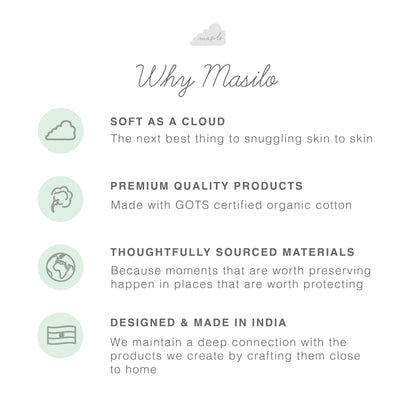 Organic Muslin Swaddles (Set of 3) – Palm