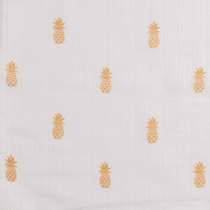 Organic Muslin Swaddles (Set of 3) – Pineapple