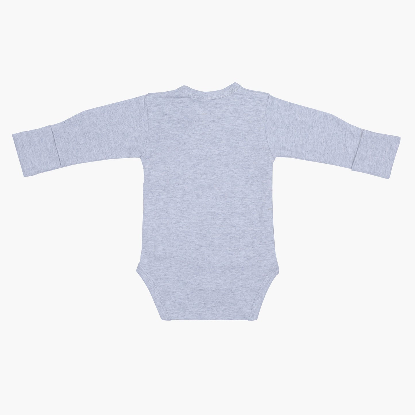 Long Sleeve Kimono Bodysuit - Grey Heather