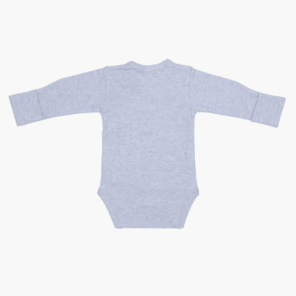 Long Sleeve Kimono Bodysuit - Grey Heather