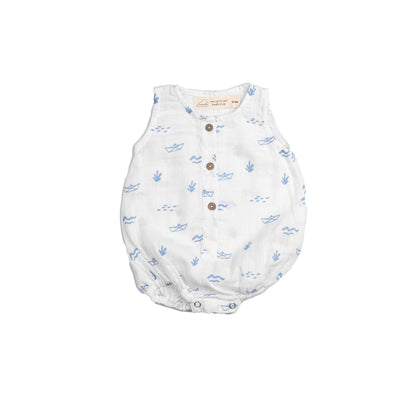 Organic Muslin Baby Romper (Pack of 3) – Boat
