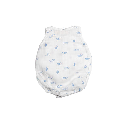 Organic Muslin Baby Romper (Pack of 3) – Boat