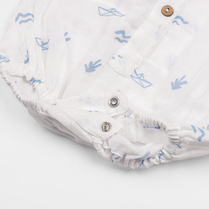 Organic Muslin Baby Romper (Pack of 3) – Boat