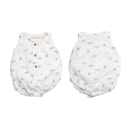 Organic Muslin Baby Romper (Pack of 3) – Boat