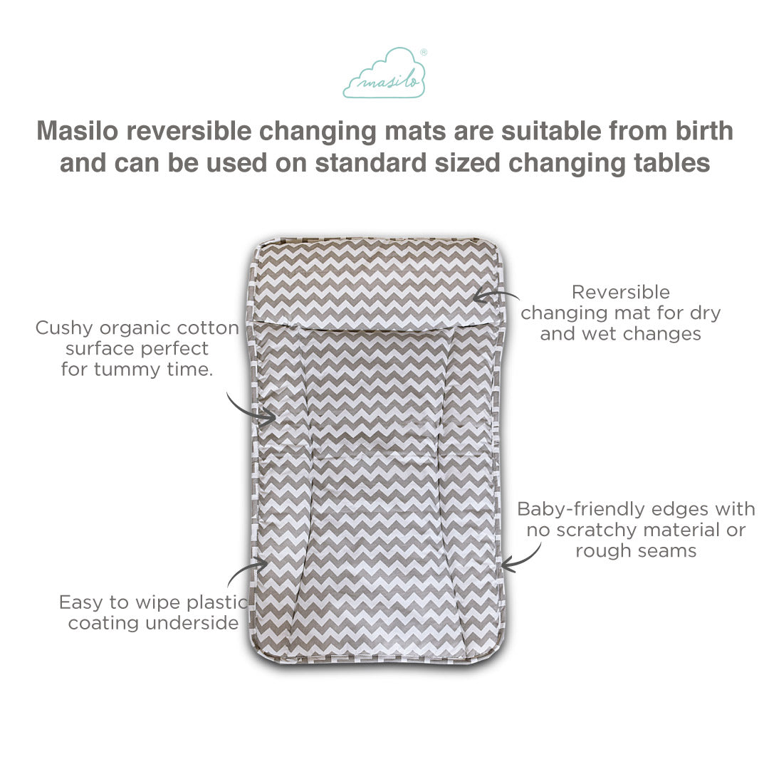 Changing Mat - Chevron (Grey)