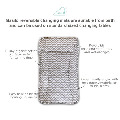 Changing Mat - Chevron (Grey)