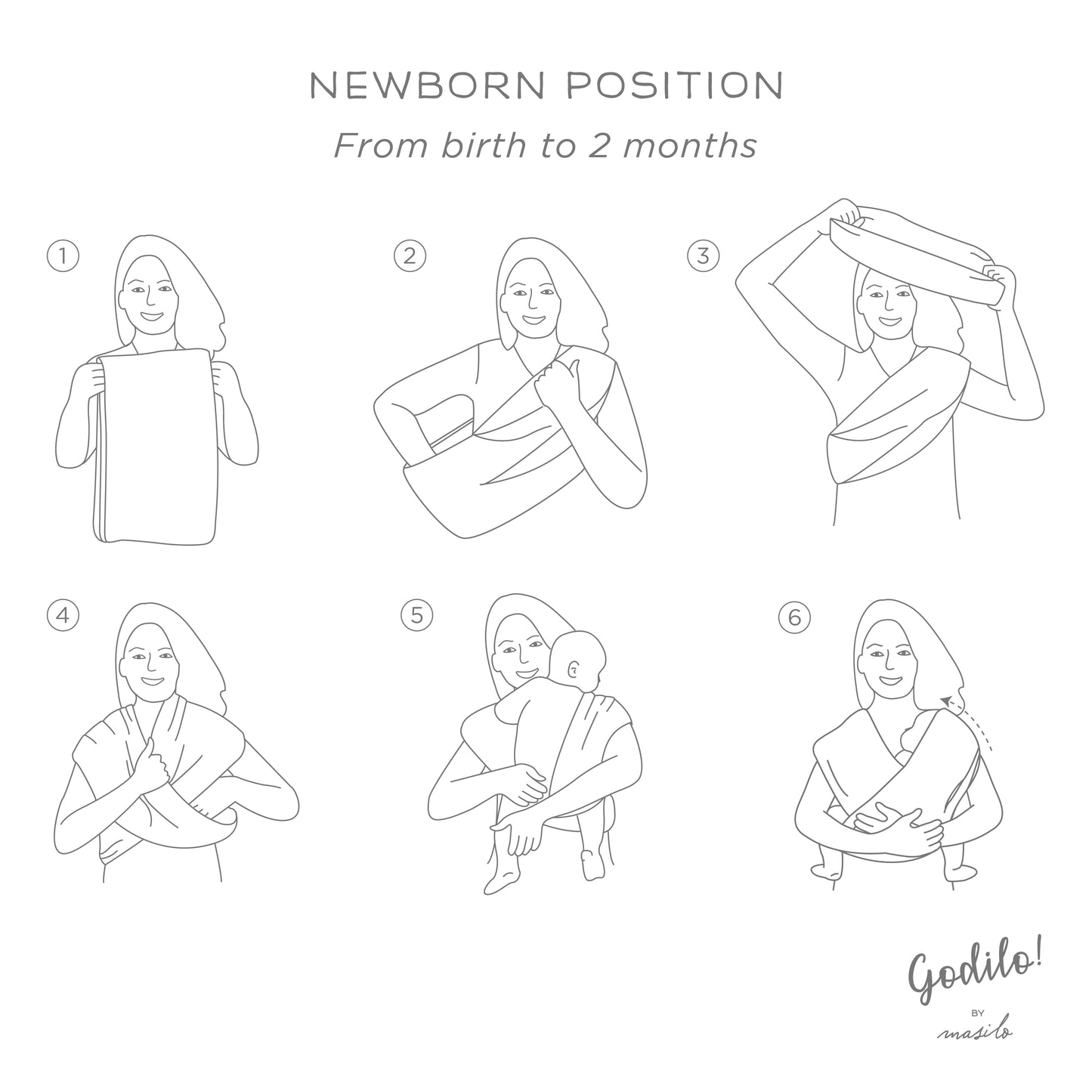 Godilo Ergonomic Organic Cotton Baby Carrier Wrap – Leaf