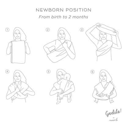 Godilo Ergonomic Organic Cotton Baby Carrier Wrap – Leaf