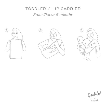 Godilo Ergonomic Organic Cotton Baby Carrier Wrap – Acorn