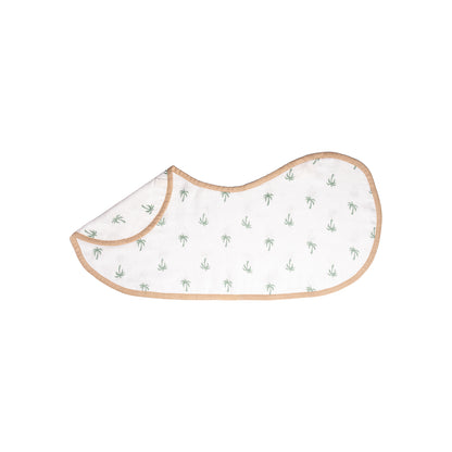 Organic Muslin Burp Cloth & Bib (Pack of 2) – Palm Paradise