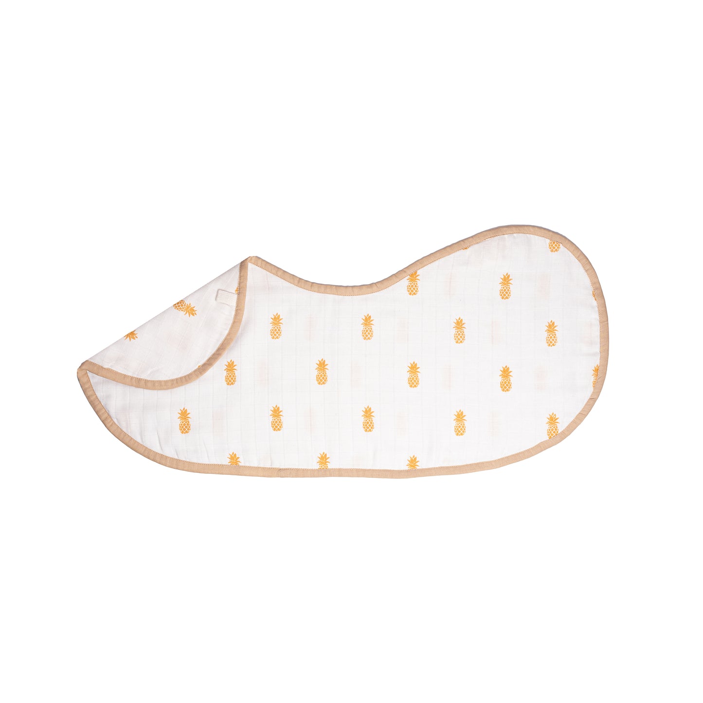 Organic Muslin Burp Cloth & Bib (Pack of 2) – Pineapple Bliss