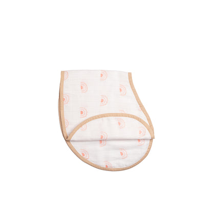 Organic Muslin Burp Cloth & Bib (Pack of 2) – Over the Rainbow